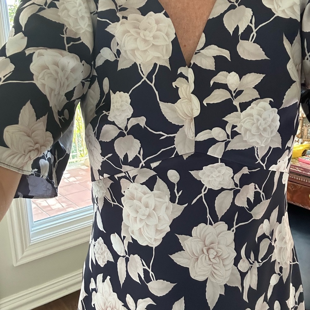 Sachin + Babi Blue and Cream Floral Maxi Dress - Picture 5 of 9